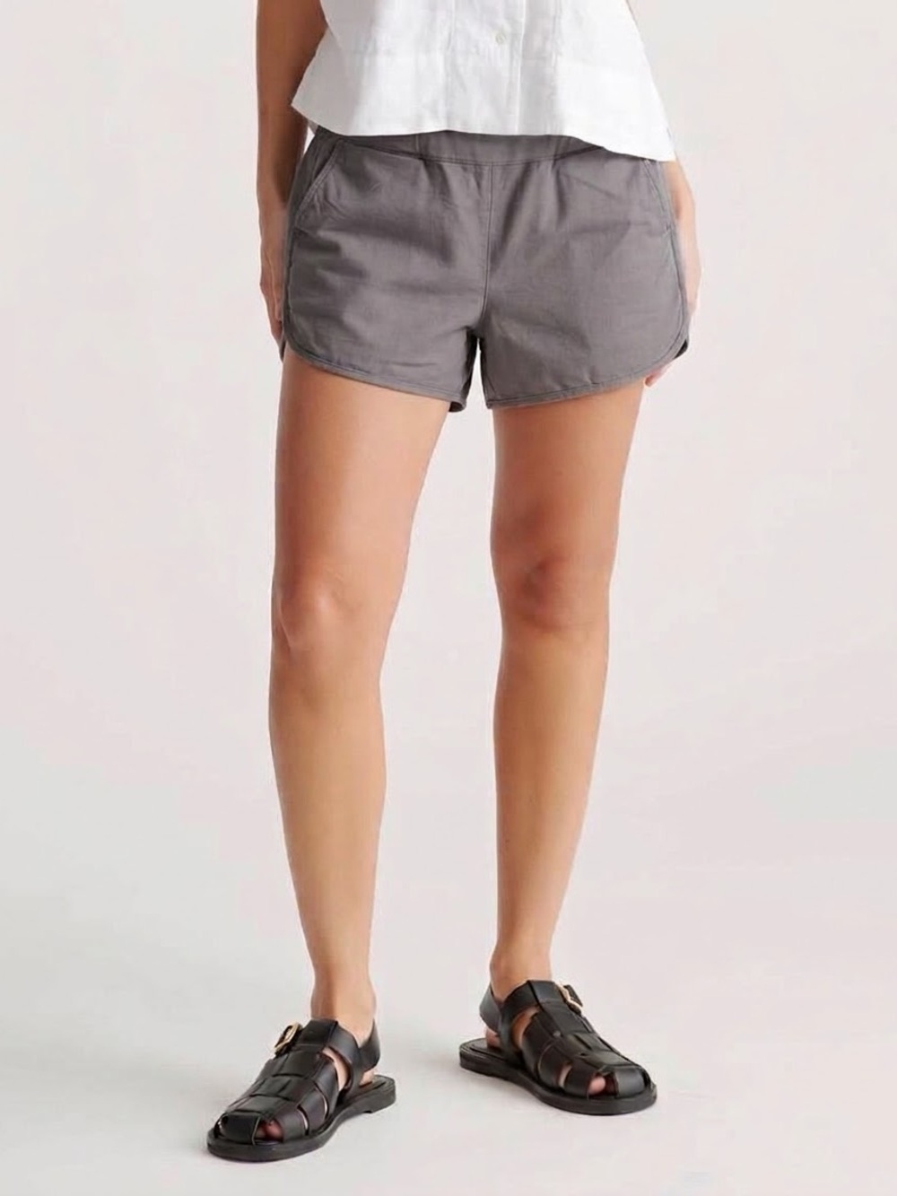 Quince Cotton Linen Twill Pull On Short Size XS